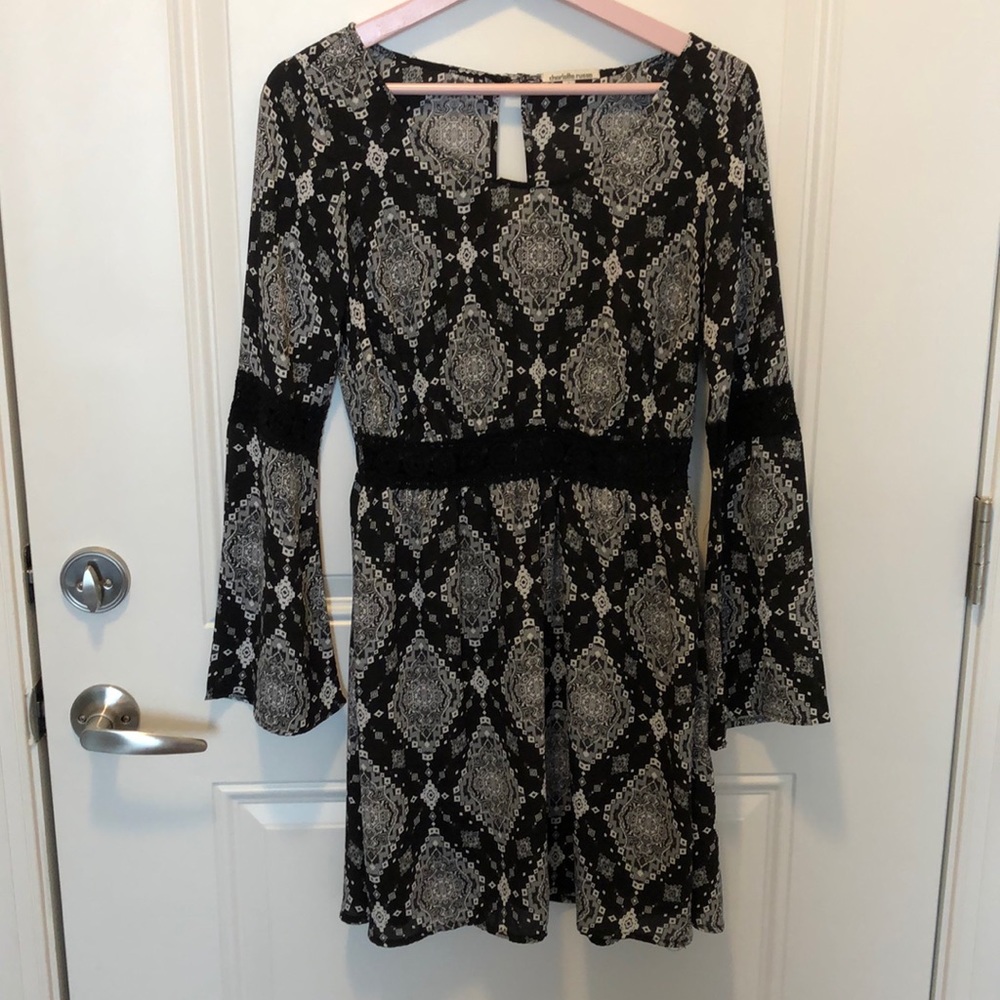 Boho style dress 🤍🖤